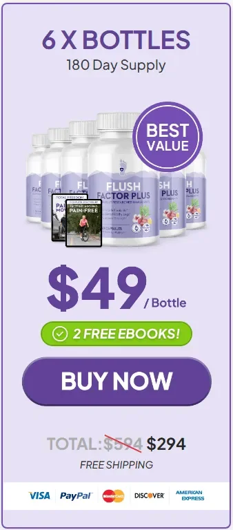 flush factor plus  6 bottles